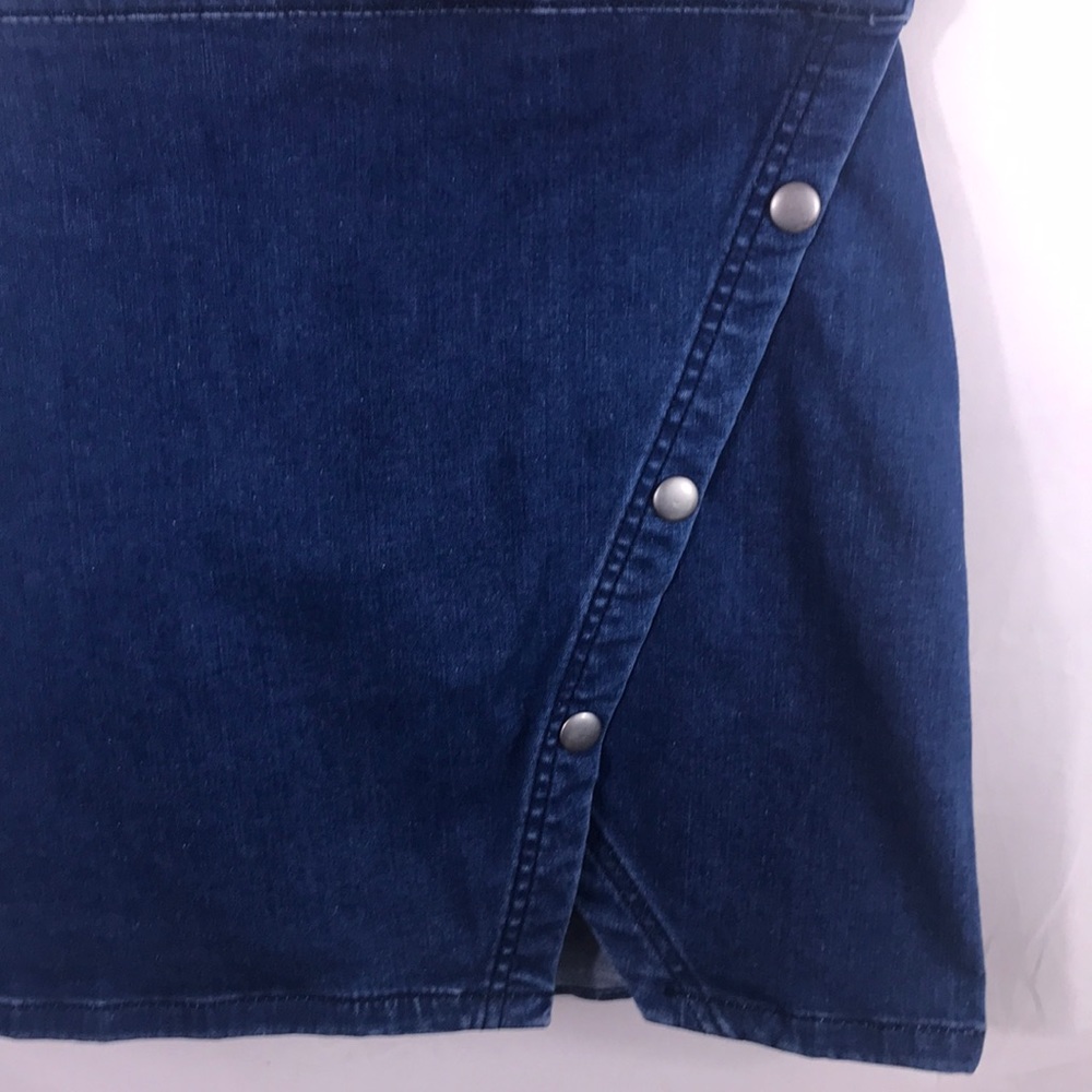 Free People wrap denim mini skirt, size 4 - Picture 5 of 7